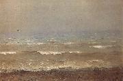 Levitan, Isaak Bank of the means sea Sweden oil painting artist